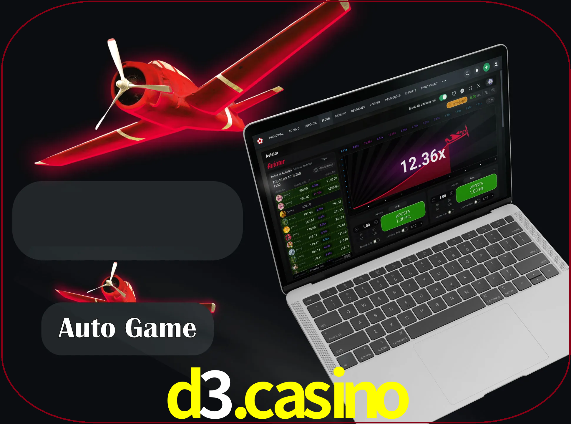 No modo automático, os jogos apostam e sacam seu dinheiro automaticamente.