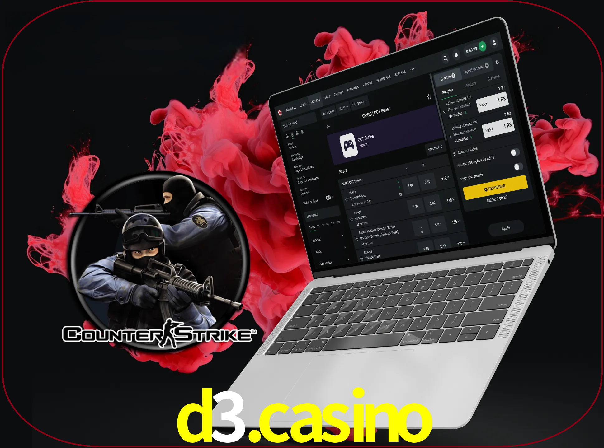 Um grande número de jogos irá agradar aos fãs deste jogo de tiro no sítio Web e na aplicação da empresa D3.CASINO.