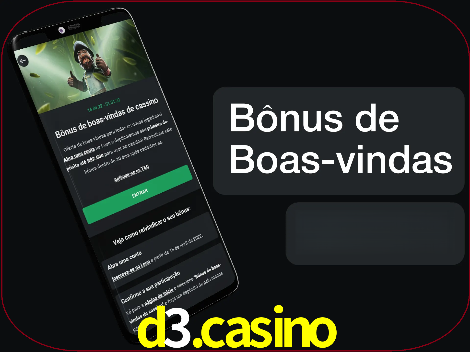 Não se esqueça de usar o bônus de boas-vindas.